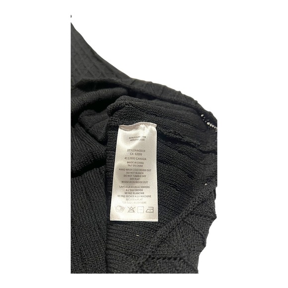 NWT Alison Sheri Black Knit Sleeveless Maxi Sweater Dress Womens Medium - Picture 9 of 13